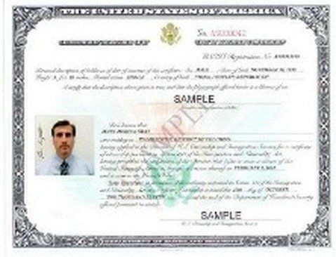 Naturalization Certificate 1920W